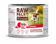 VETEXPERT Raw Paleo Duoprotein Beef & Rabbit Puppy - vlhké krmivo pro psy - 200g