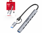 Unitek H1209AGY01 USB-A 5Gbps 7in1 USB Hub