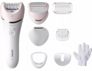 Philips BRE721/00 8000 Series Epilátor pro suché i mokré použití Bílá, Růžová