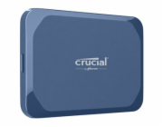 Crucial X10 - SSD - šifrovaný - 2 TB - externí (prenosný) - USB 3.2 Gen 2x2 (USB-C konektor) - AES 256 bitu - matná modr
