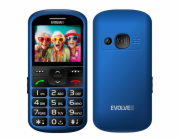 EVOLVEO EasyPhone XS, mobilní telefon pro seniory, modrý