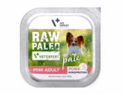 VETEXPERT Raw Paleo Pâte Mini Adult Pork - vlhké krmivo pro psy - 150g