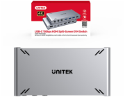 UNITEK KVM přepínač USB-C 10 GB/s s HDMI