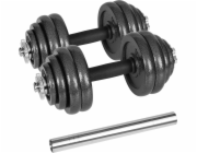 REBEL ACTIVE Nastavitelné činky v kufříku 30 kg s tyčí