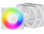 ARCTIC P12 Pro A-RGB (bílá) 3-Pack - 120mm A-RGB PWM ventilátor s rozdělovačem kabelů