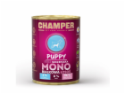 CHAMPER Puppy Mono Salmon - vlhké krmivo pro psy - 400g