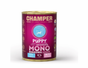 CHAMPER Puppy Mono Salmon - vlhké krmivo pro psy - 400g