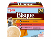 INABA Ciao Bisque Creamy soup with chicken, beef and fish Box - pamlsek pro kočky - 24x40g