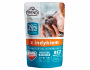 FRENDI Kousky v krůtí omáčce - mokré krmivo pro kočky - 100 g