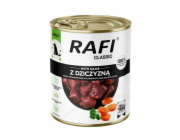 RAFI Classic with game - vlhké krmivo pro psy - 800g