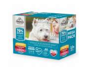 FRENDI Chicken, Beef, Veal - vlhké krmivo pro psy - 12x100g