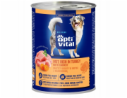 OPTIVITAL Chicken pate, rich in turkey and carrots - vlhké krmivo pro psy - 400g
