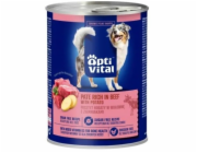 OPTIVITAL Pork pâté, rich in beef and potatoes - vlhké krmivo pro psy - 400g
