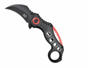 Nůž SCK Steel Claw Knives Karambit K29, černý a červený