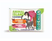 ANIMAL ISLAND Pate Beef / Turkey Box - mokré krmivo pro kočky - 4x100g