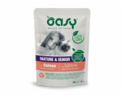 OASY Chunks in gravy Mature & Senior with Salmon - mokré krmivo pro kočky - 85g