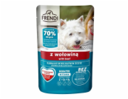 FRENDI Kousky v omáčce Hovězí – mokré krmivo pro psa - 100g