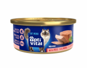 OPTIVITAL Mousse Salmon - mokré krmivo pro kočky - 85g