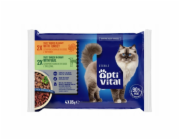 OPTIVITAL Sterile Turkey and veal Box - mokré krmivo pro kočky - 4x85g