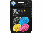 HP 950XL/951 Combo Pack - 4-balení - cerná, žlutá, azurov...