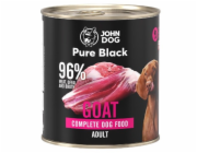 JOHN DOG Pure Black Mono Kozí maso - vlhké krmivo pro psy - 800g