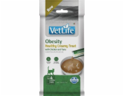 FARMINA Vet Life Cat Obesity Creamy treat with Chicken & Tuna box – pamlsek pro kočku – 4x15g