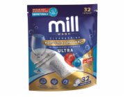 MILL Kapsle do myček nádobí CLEAN&SHINE Ultra, 32 ks, 3K.D