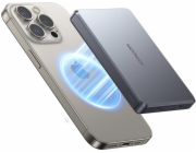 Joyroom Powerbanka JR-PBM08 Pro 22,5W 10000mAh s bezdrátovým nabíjením 2x USB-C - šedá (6956116749811)