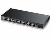 Zyxel GS1900-48 50-port Gigabit Web Smart switch, 48x gigabit RJ45, 2x SFP v2