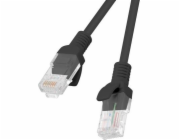 LANBERG Patch kabel CAT.5E UTP 1.5M černý Fluke Passed