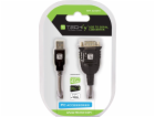Techly IDATA USB-SER-2T Kabel Průhledná 0,45 m USB Typ-A ...