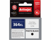 Activejet AH-364PBCX HP Printer Ink  Compatible with HP 364XL CB322EE;  Premium;  12 ml;  black  photo.