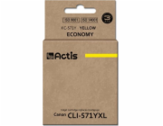 Actis KC-571Y ink for Canon printer; Canon CLI-571Y replacement; Standard; 12 ml; yellow