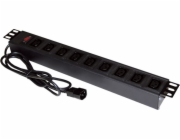 Alantec PZ010 napájecí prodlužovačka 1,8 m 9 AC zásuvky / AC zásuvek Vnitřní Černá