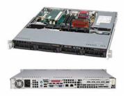 SUPERMICRO 1U chassis 4x 3,5" HS SAS/SATA, 350W (80PLUS Platinum)