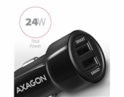 AXAGON PWC-5V5, SMART nabíječka do auta, 2x port 5V-2.4A + 2.4A, 24W