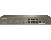 Tenda TEG5310P-8-150W Tenda TEG5310P-8-150W Gigabit L3 PoE Switch 130W, 8x 1Gb/s PoE, 2x RJ45/SFP, STP, IGMP, VLAN, Rack