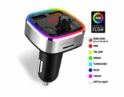 CONNECT IT CarRGB Bluetooth transmitter, 2xUSB+MicroSD, STŘÍBRNÝ