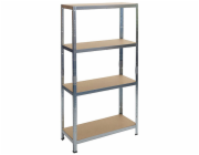 Regály RAT20 HD, kov, MDF, 4 police, 1800x900x450 mm, max. 175 kg/polici
