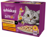 WHISKAS Tasty Mix Box - mokré krmivo pro kočky - 12x85g