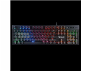 A4tech Bloody Klávesnice B500N, herní klávesnice, mechanická, drátová, Mecha-Like Switch, CZ/SK, Černá