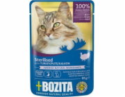 BOZITA Sterilised Turkey Chunks in jelly - mokré krmivo pro kočky - 85g