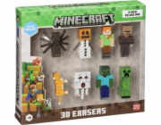 MINECRAFT 3D ERASERS - 8 PACK DELUXE BOX VER.B