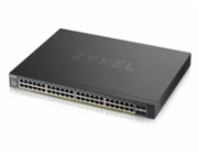 Zyxel XGS1935-52HP, 52 Port Lite-L3 Smart Managed PoE Switch, 48x Gigabit PoE and 4x 10G SFP+, hybrid mode