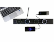 Viking zásuvkový modul A60, 1x USB-A, 1x USB-C, PD, stříbrno-černá