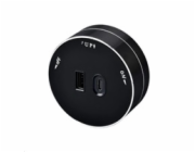 Viking zásuvkový modul A60, 1x USB-A, 1x USB-C, PD, černá