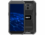 iGET T1 6 + 128 Black - odolný mobilní telefon