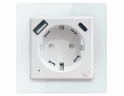 IMMAX NEO SMART chytrá vnitřní zásuvka Nexa bez kolíku (typ F)/ 1x USB/ 1x USB-C/ PD 20W/ Zigbee/ LIDL/ TUYA