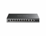 Switch TP-Link Mercusys MS112GMP 2x GLAN, 8x GLAN s PoE+, 2x SFP, 110W