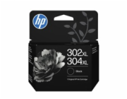 HP Originální inkoustová kazeta 302XL/304XL, černá